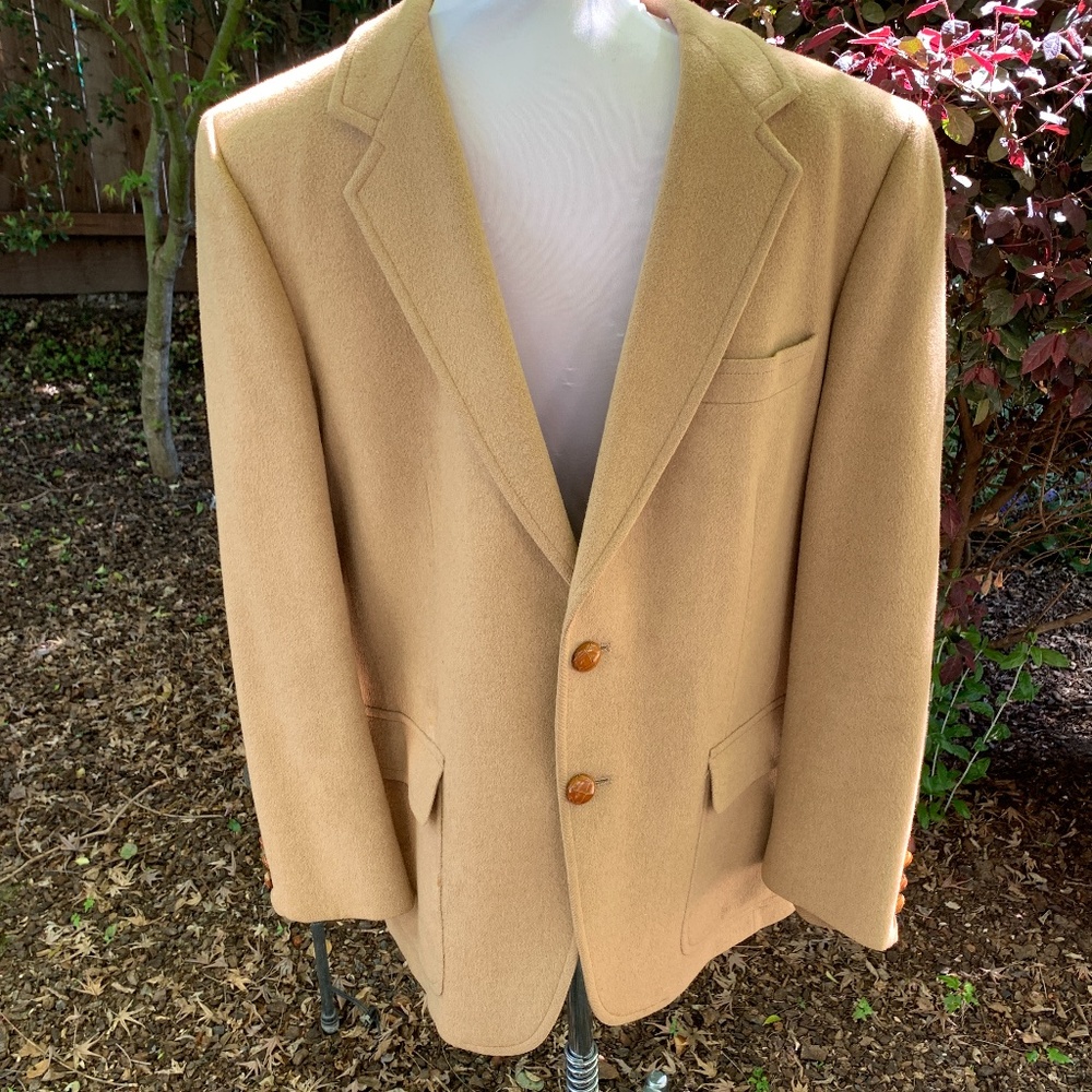 Vintage 100% Camel Hair Blazer/Sport Coat 42S